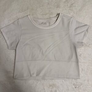 offline by aerie white seamless cropped t shirt